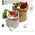 Multi size eco friendly washable brown kraft paper box anti-tear small kraft paper flower pot bag for indoor planters